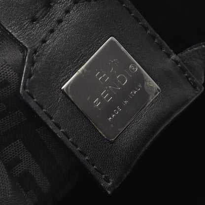 ズッキーノ ハンドバッグ トートバッグ キャンバス レザー ダークブラウン ブラック フェンディ バッグ FENDI