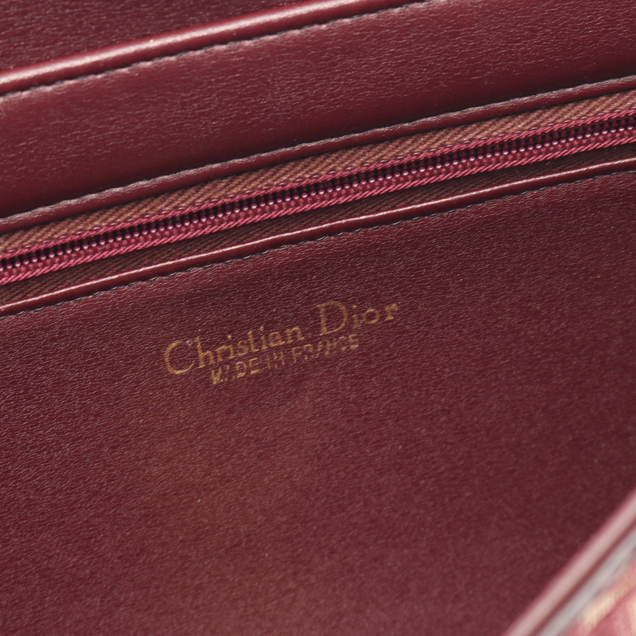 トロッター ショルダーバッグ キャンバス レザー ボルドー ベージュ