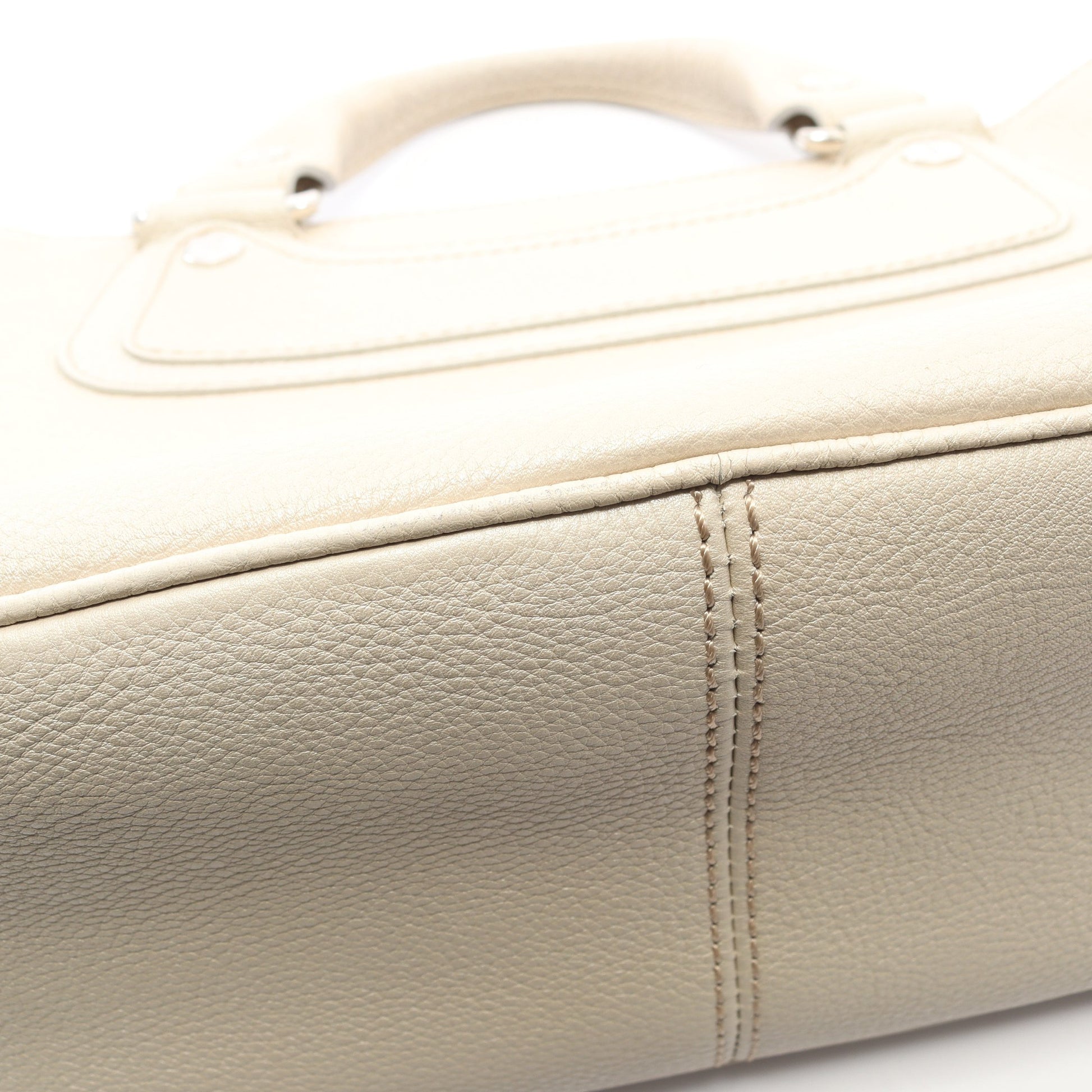 ブギーバッグ ハンドバッグ レザー オフホワイト セリーヌ バッグ CELINE