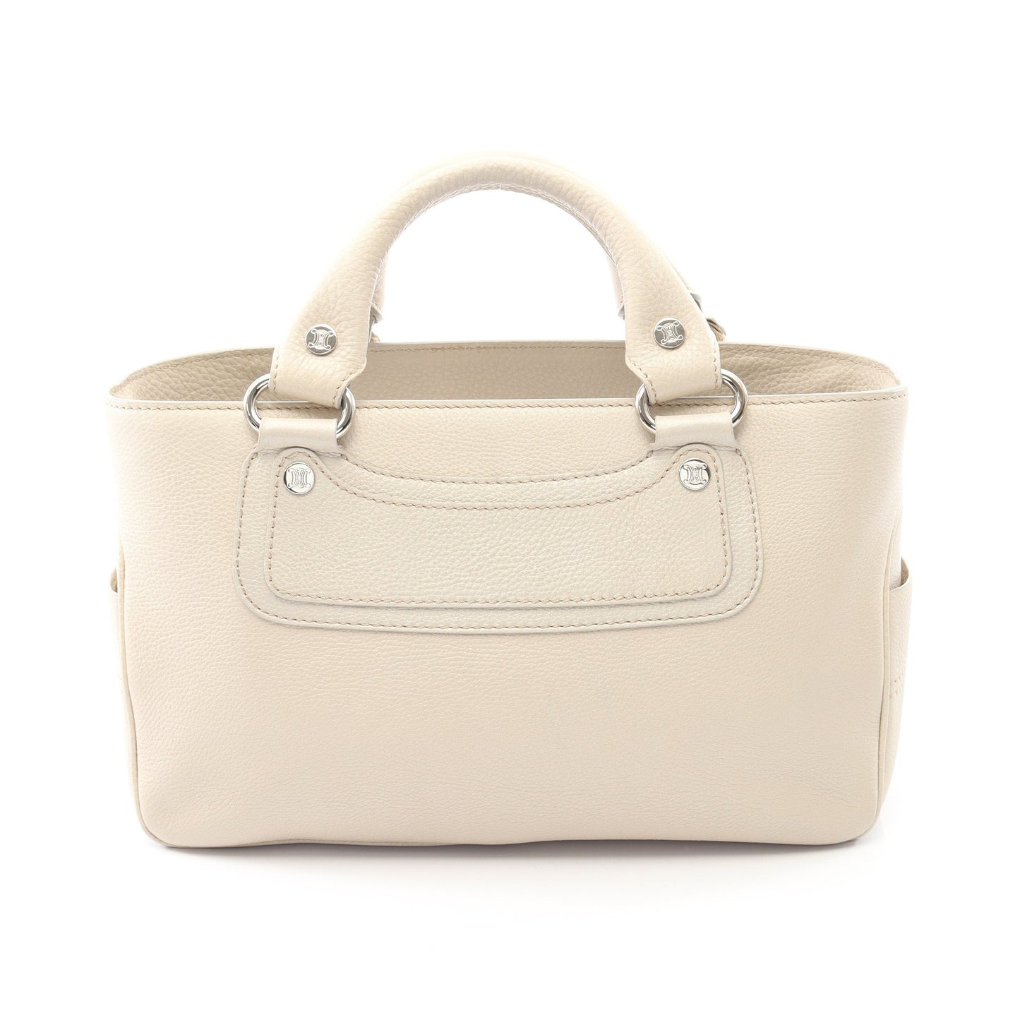 ブギーバッグ ハンドバッグ レザー オフホワイト セリーヌ バッグ CELINE