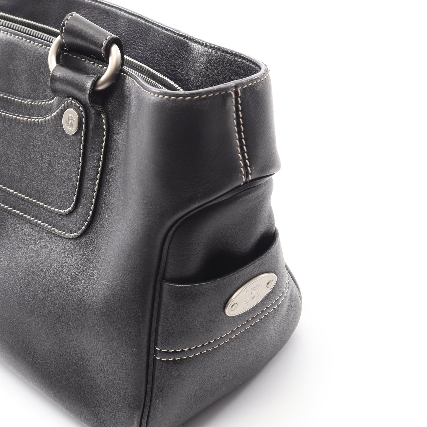 ブギーバッグ ハンドバッグ レザー ブラック セリーヌ バッグ CELINE