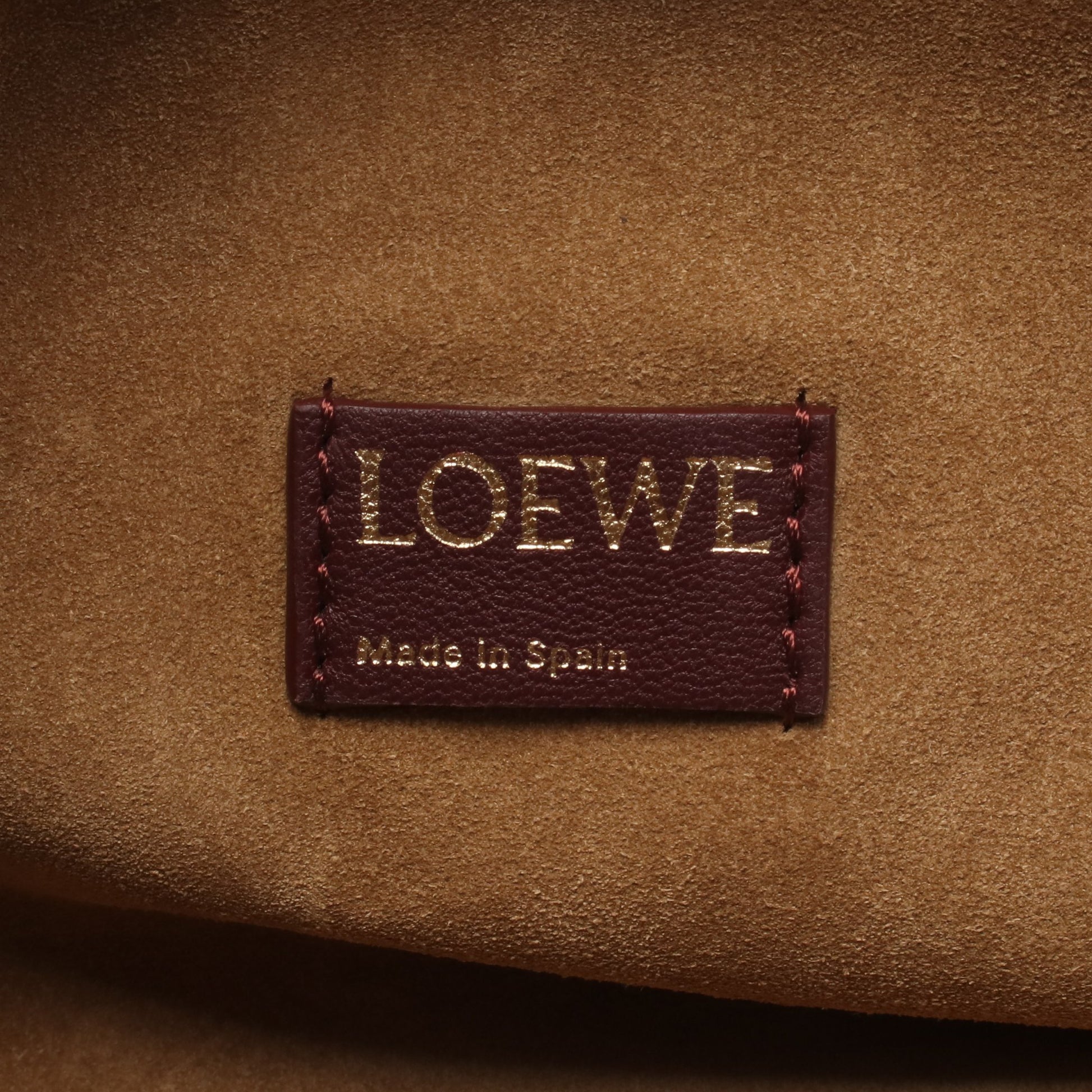 フラメンコパース チェーンショルダーバッグ レザー パープル 2WAY ロエベ バッグ LOEWE