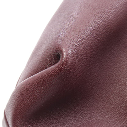 フラメンコパース チェーンショルダーバッグ レザー パープル 2WAY ロエベ バッグ LOEWE
