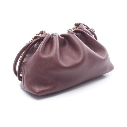 フラメンコパース チェーンショルダーバッグ レザー パープル 2WAY ロエベ バッグ LOEWE
