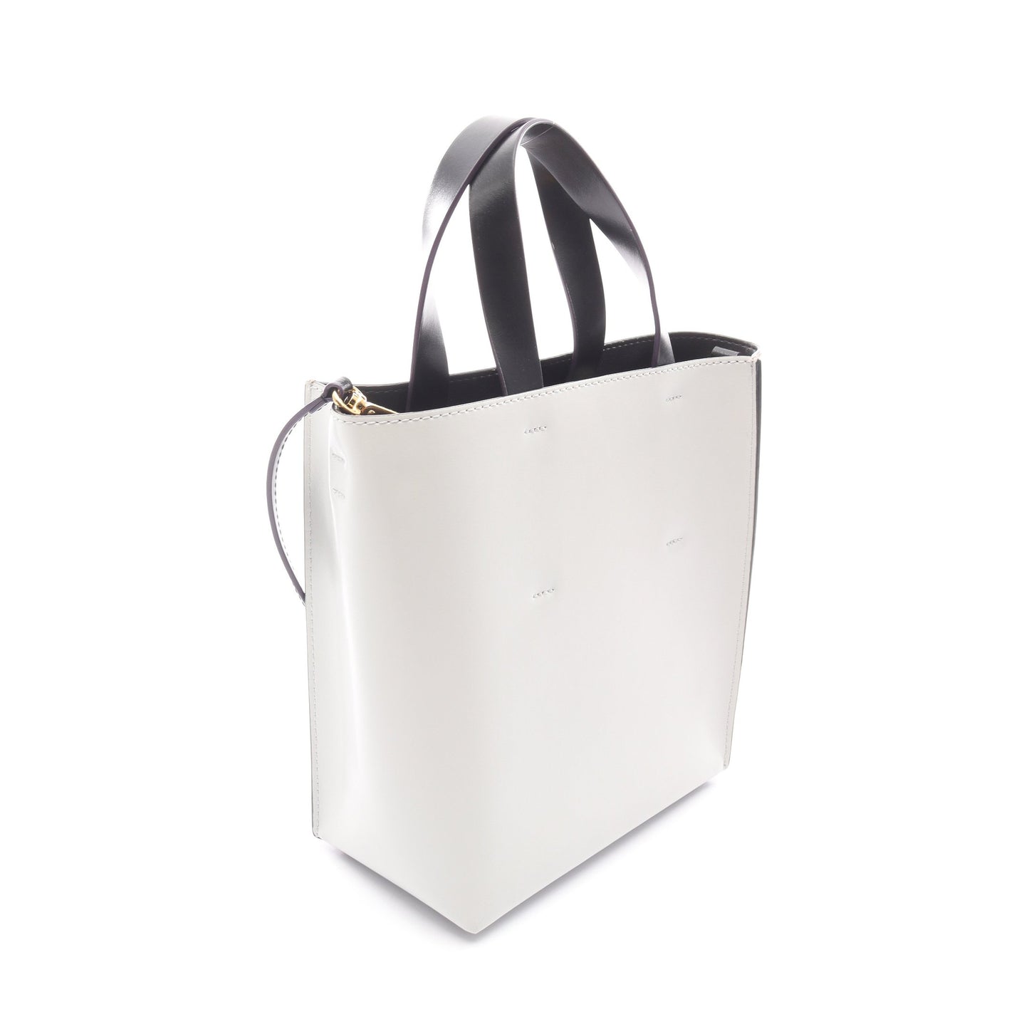 MUSEO ミュゼオ ハンドバッグ トートバッグ レザー ブラウン ライトグレー ブラック 2WAY マルニ バッグ MARNI