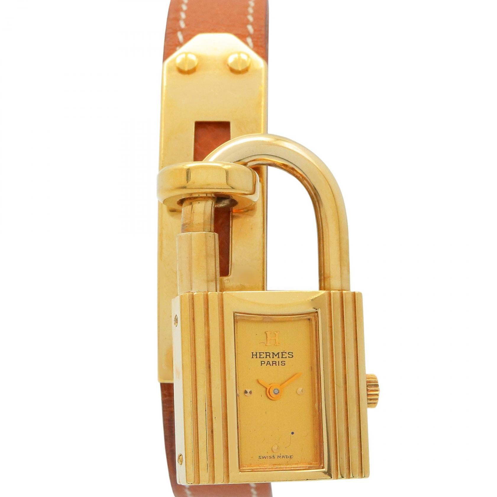 ケリーウォッチ レディース 腕時計 クオーツ GP レザー ゴールド