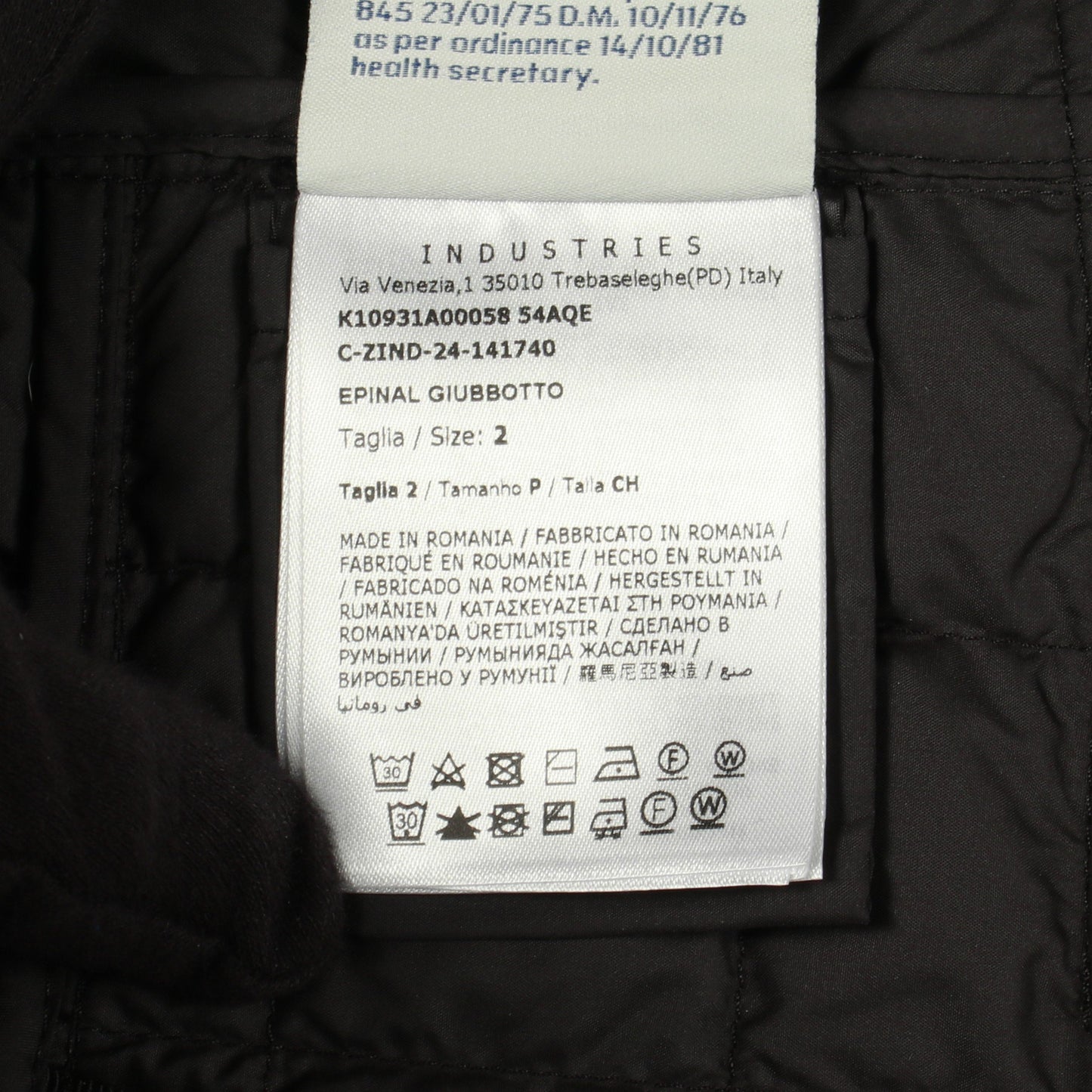 EPINAL ダウンジャケット キルティングジャケット ブラック モンクレール