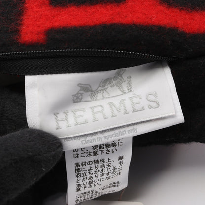 アヴァロンPM クッション インテリア ウール カシミヤ レッド ブラック ボルドー エルメス 財布・小物 HERMES