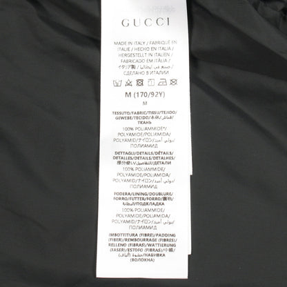 GGナイロン ベスト ナイロン ブラック フード付き 中綿 グッチ アウター GUCCI