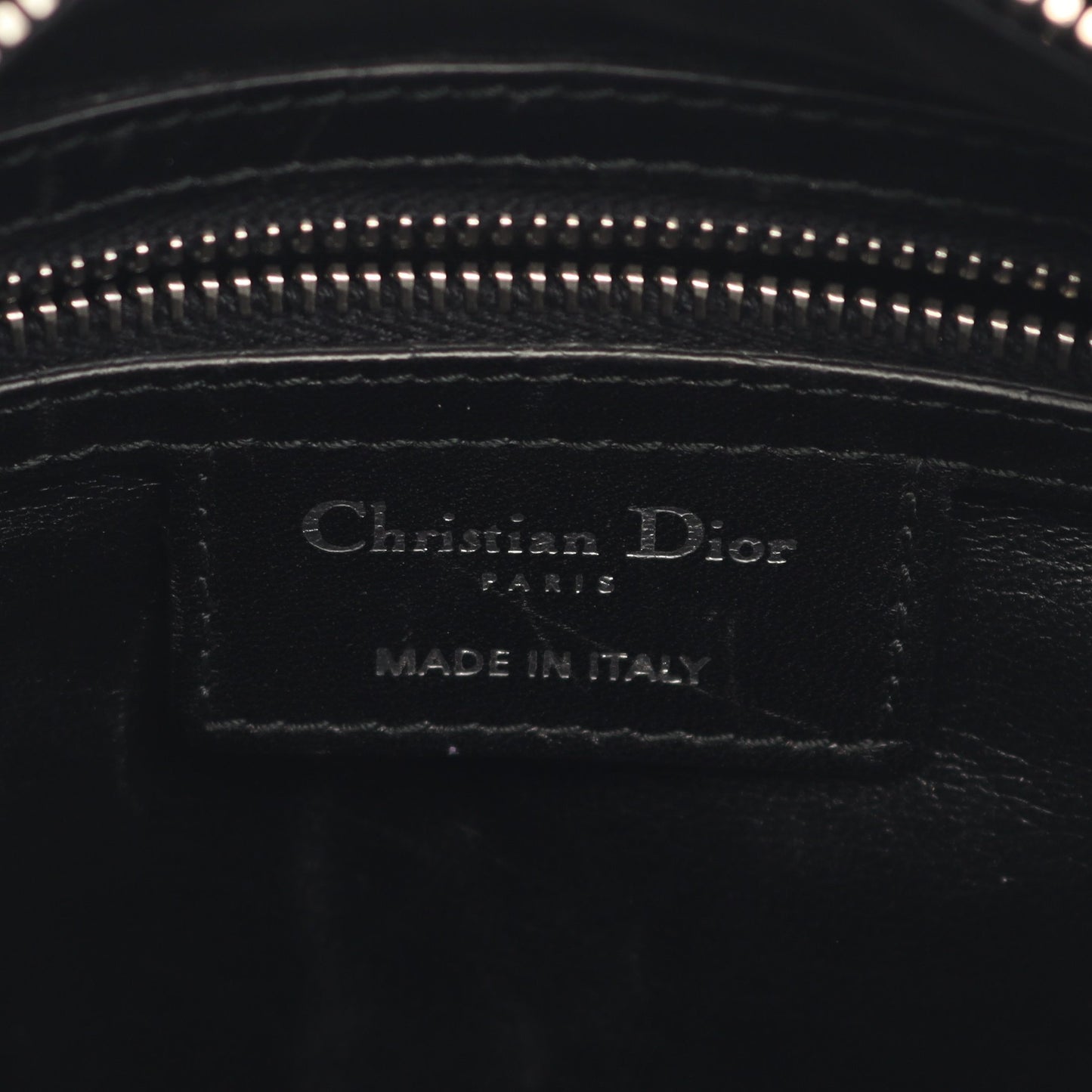 LADY DIOR レディディオール ハンドバッグ ラムスキン ブラック 2WAY クリスチャンディオール バッグ Christian Dior
