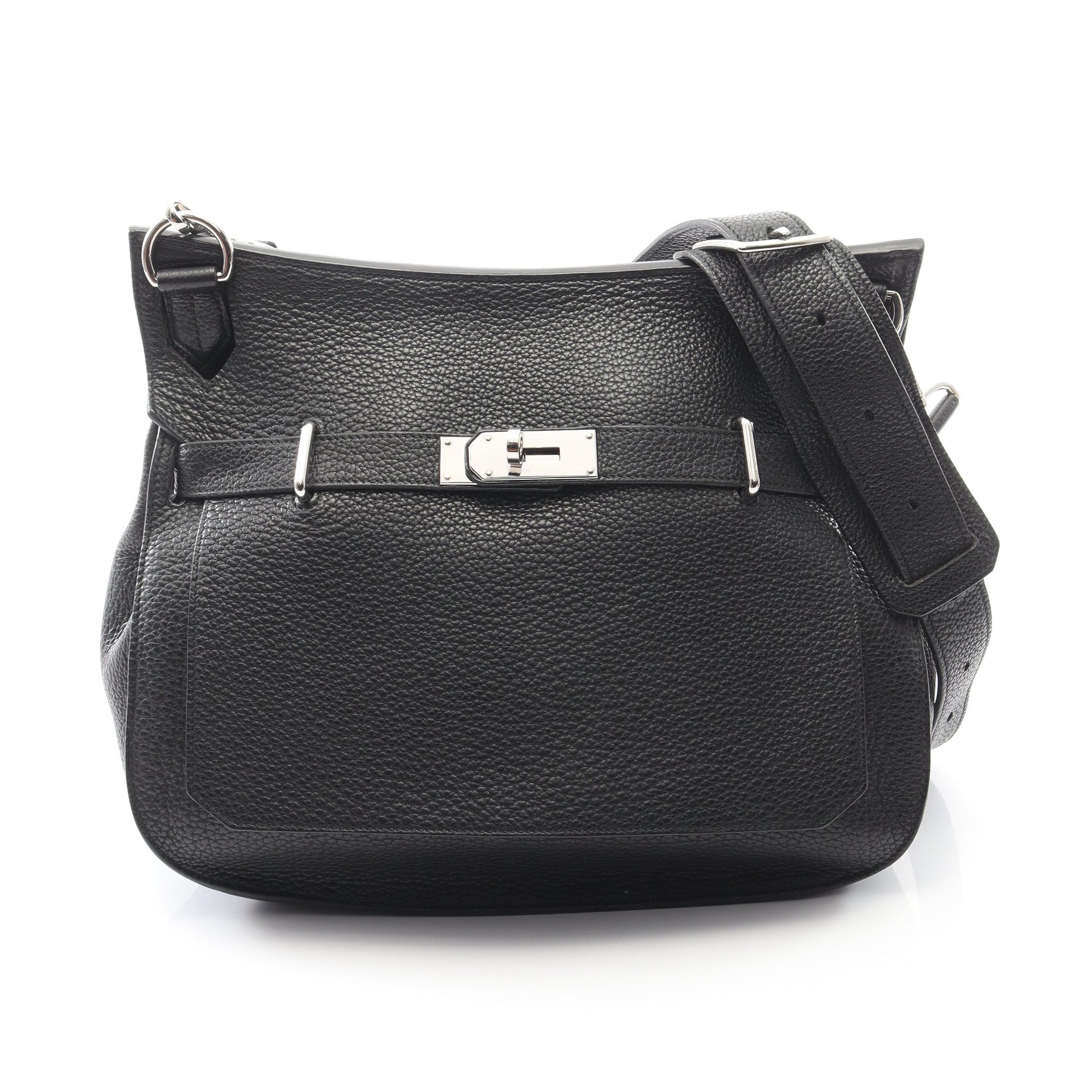 ジプシエール34 ショルダーバッグ トリヨンクレマンス ブラック シルバー金具 □L刻印 エルメス バッグ HERMES