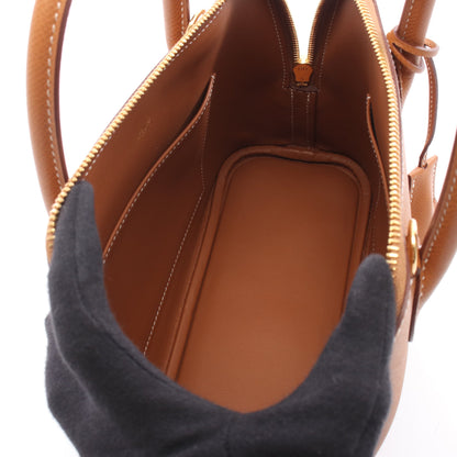 ボリード1923 25 ゴールド ハンドバッグ ヴォーエプソン ブラウン ゴールド金具 2WAY K刻印 エルメス バッグ HERMES