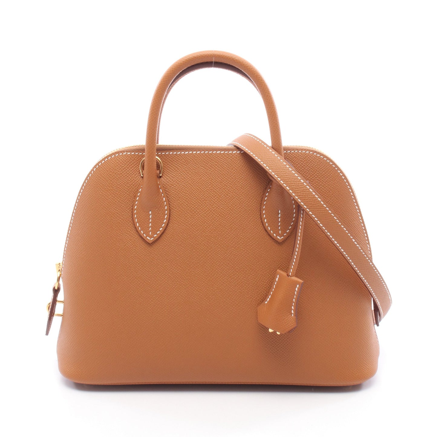 ボリード1923 25 ゴールド ハンドバッグ ヴォーエプソン ブラウン ゴールド金具 2WAY K刻印 エルメス バッグ HERMES