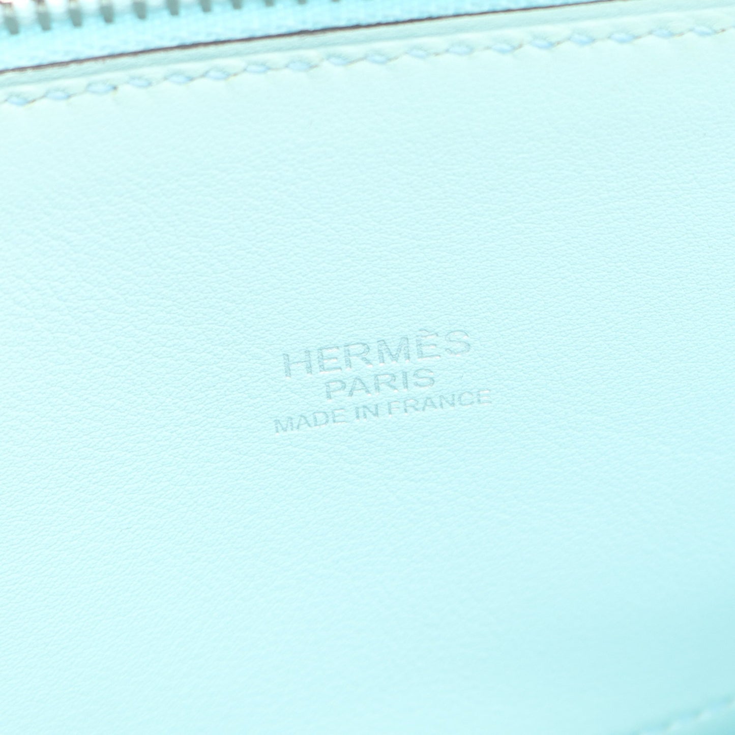 ボリード27 ブルーゼフィール ハンドバッグ ヴォースイフト ライトブルー シルバー金具 2WAY A刻印 エルメス バッグ HERMES