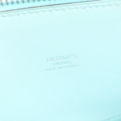 ボリード27 ブルーゼフィール ハンドバッグ ヴォースイフト ライトブルー シルバー金具 2WAY A刻印 エルメス バッグ HERMES