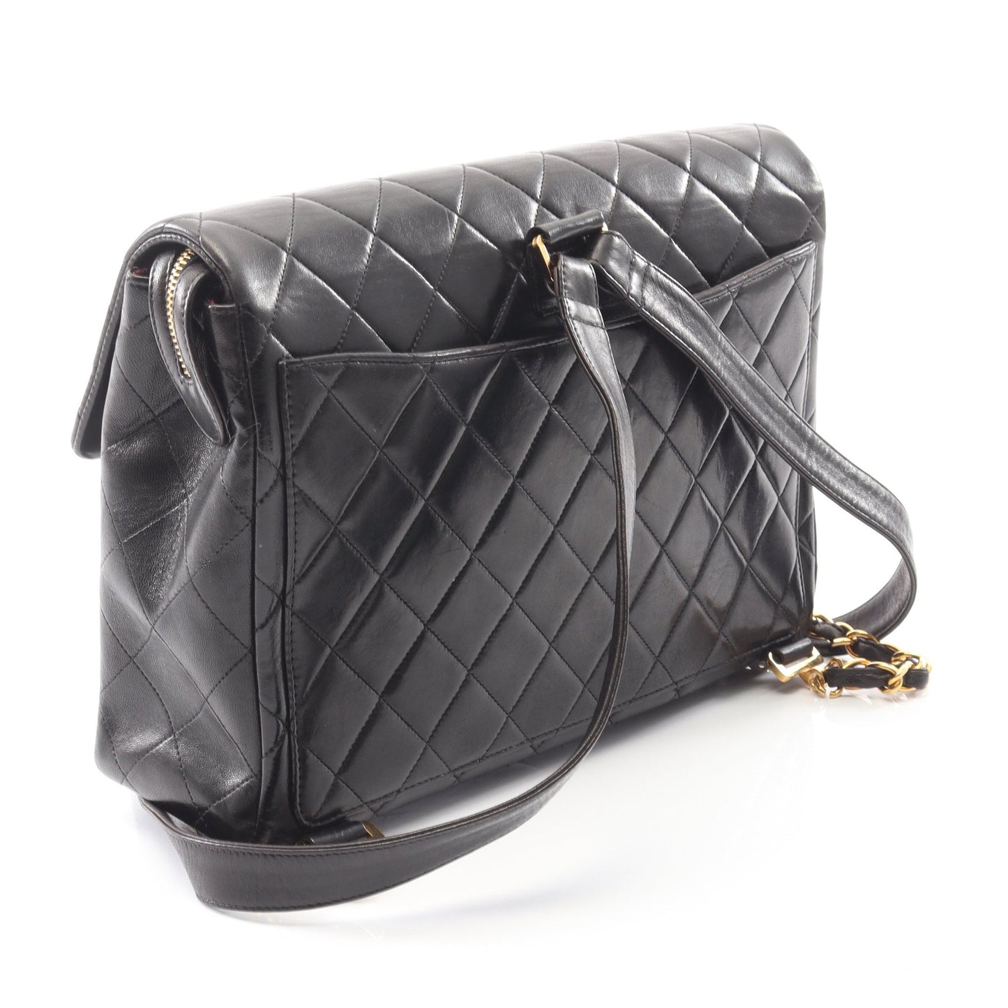 マトラッセ バックパック リュックサック ラムスキン ブラック ゴールド金具 シャネル バッグ CHANEL