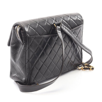 マトラッセ バックパック リュックサック ラムスキン ブラック ゴールド金具 シャネル バッグ CHANEL