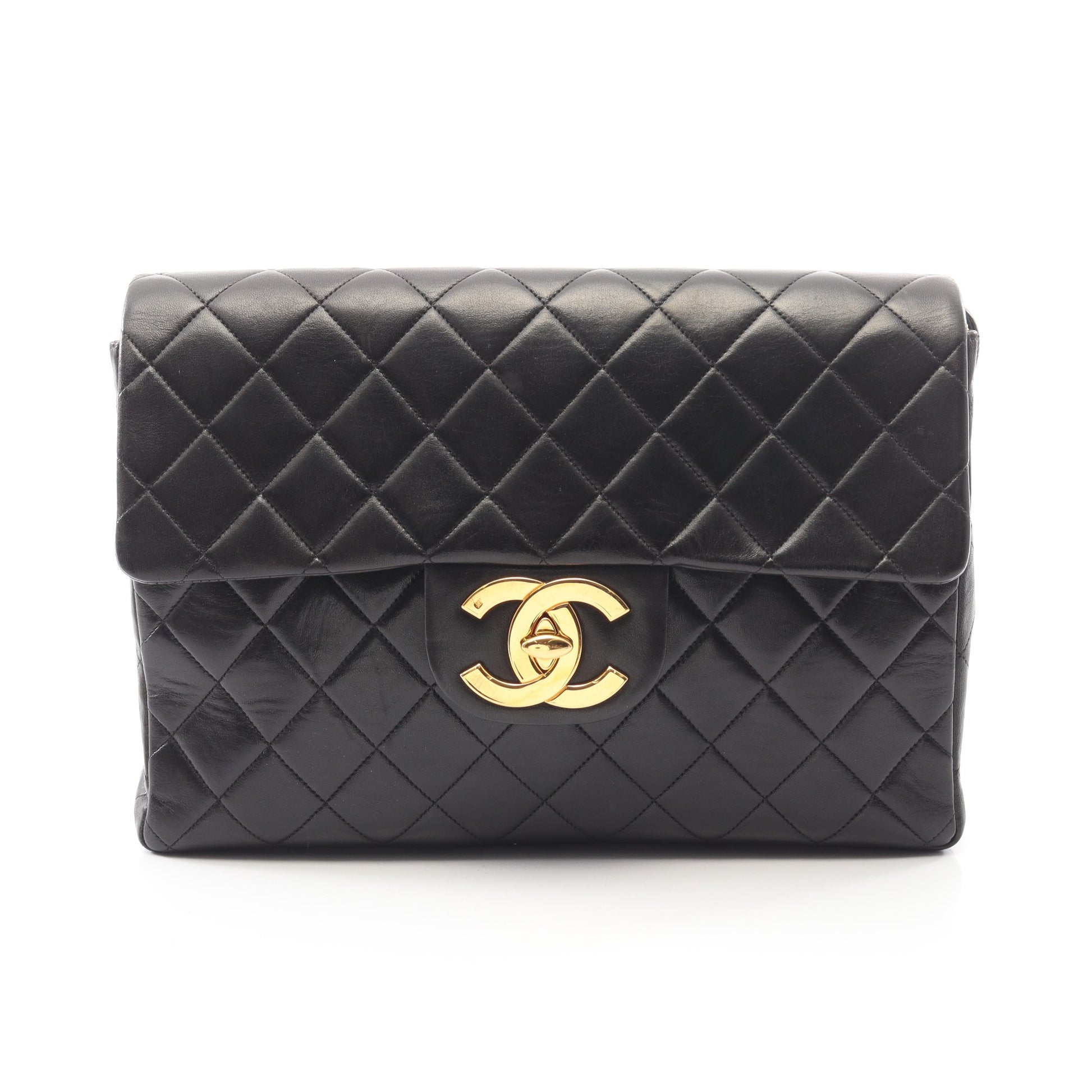 マトラッセ バックパック リュックサック ラムスキン ブラック ゴールド金具 シャネル バッグ CHANEL