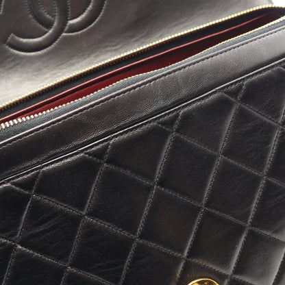 マトラッセ バックパック リュックサック ラムスキン ブラック ゴールド金具 シャネル バッグ CHANEL