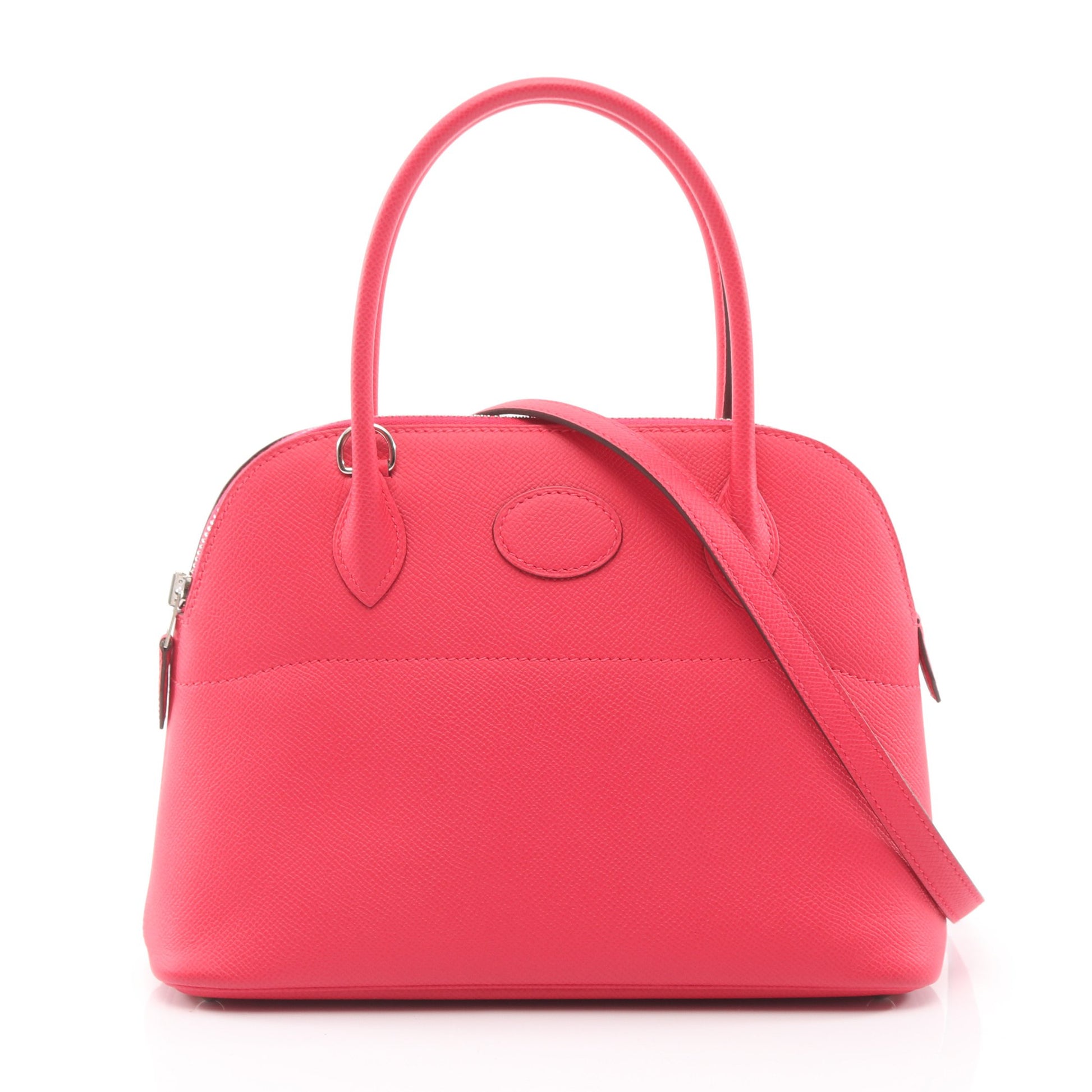 ボリード27 ローズエクストリーム ハンドバッグ ヴォーエプソン ピンク シルバー金具 2WAY D刻印 エルメス バッグ HERMES