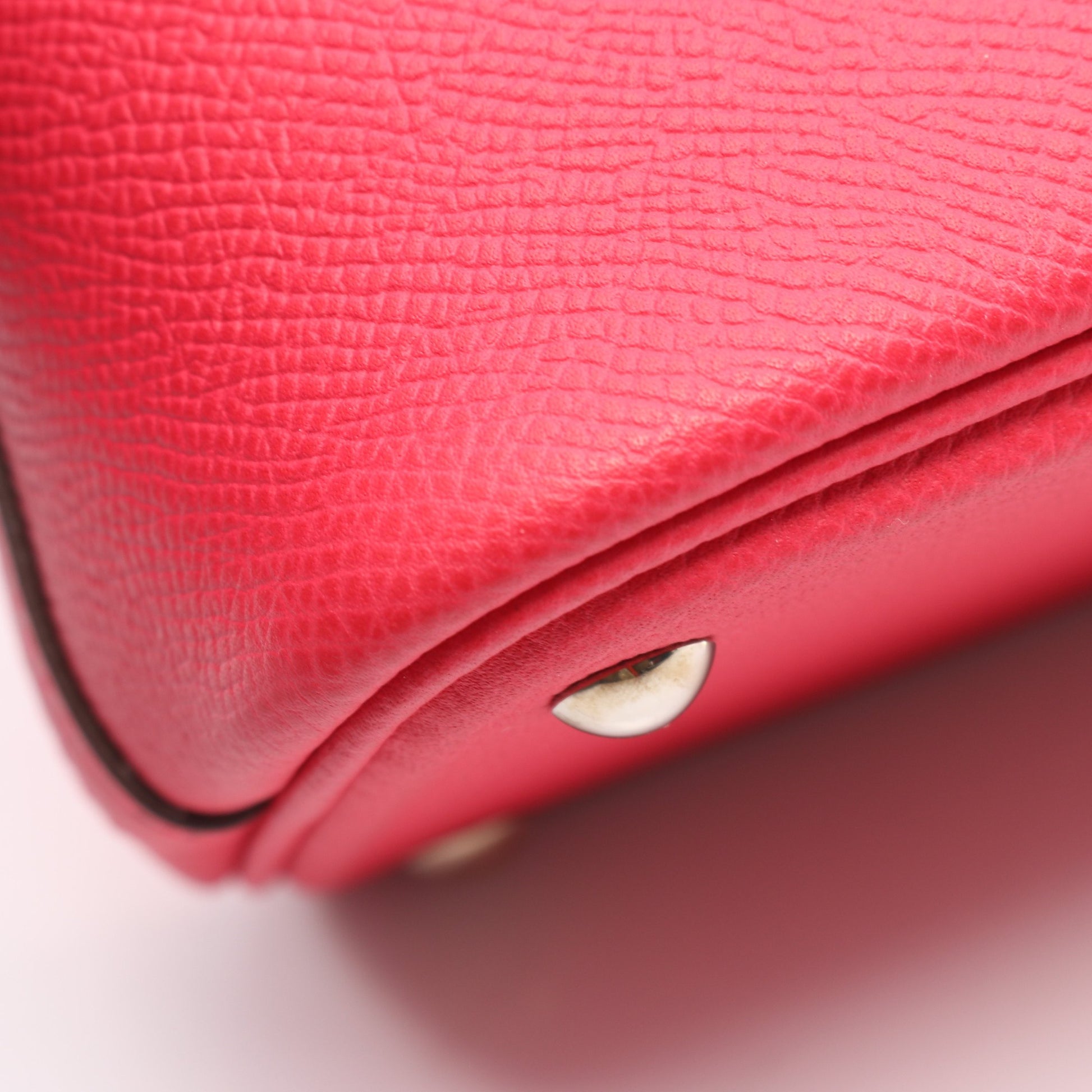 ボリード27 ローズエクストリーム ハンドバッグ ヴォーエプソン ピンク シルバー金具 2WAY D刻印 エルメス バッグ HERMES