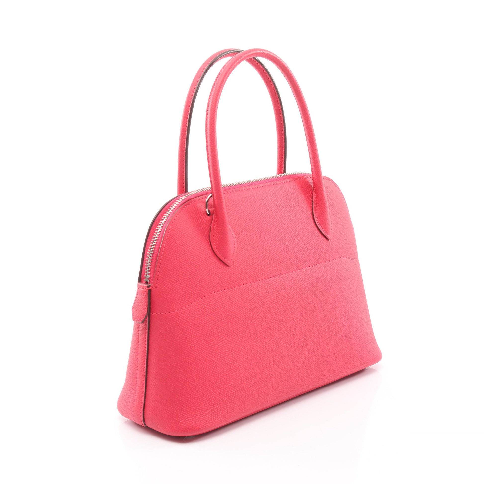ボリード27 ローズエクストリーム ハンドバッグ ヴォーエプソン ピンク シルバー金具 2WAY D刻印 エルメス バッグ HERMES