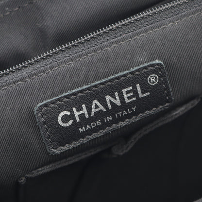 マトラッセ バックパック リュックサック カーフスキン ダークグレー アンティークシルバー金具 シャネル バッグ CHANEL