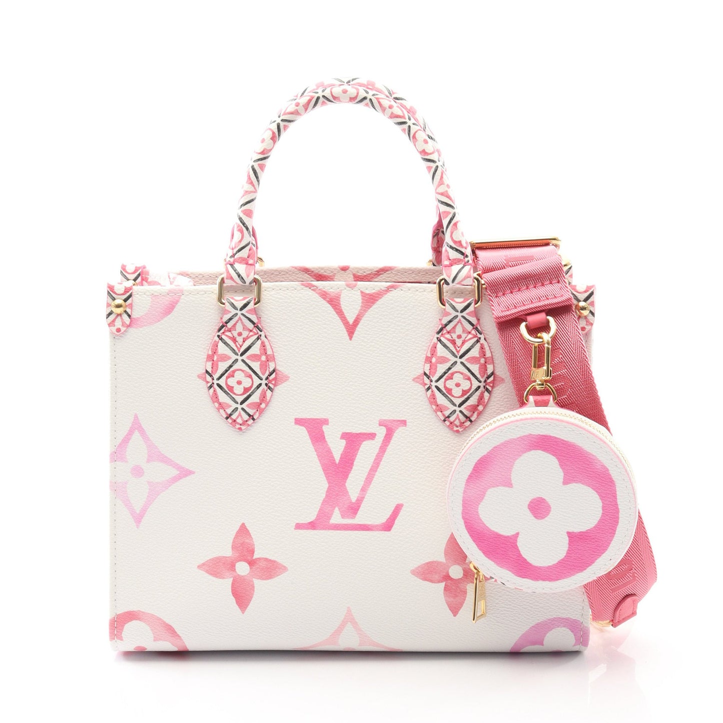オンザゴー PM LV バイザプール モノグラムジャイアント ハンドバッグ PVC オフホワイト 2WAY ルイヴィトン バッグ LOUIS VUITTON