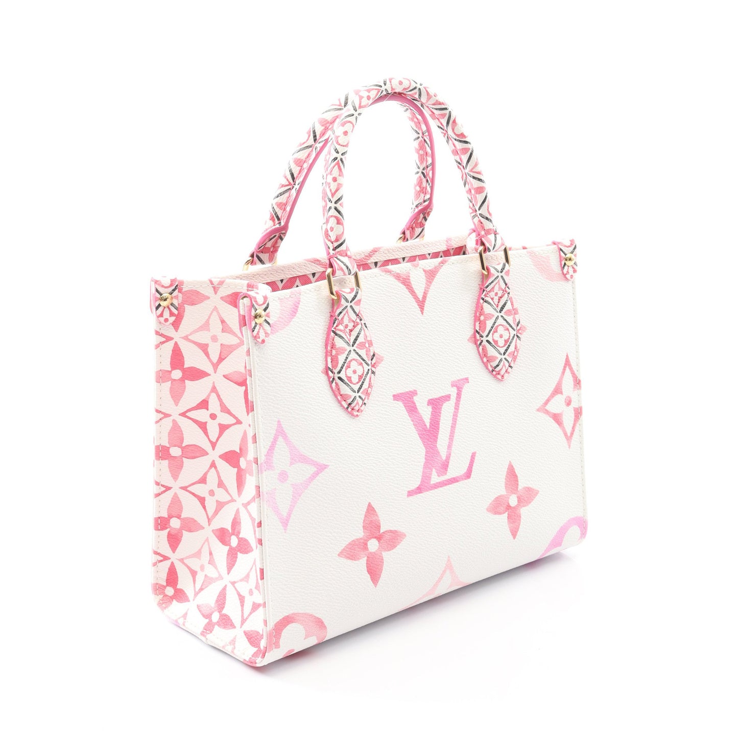 オンザゴー PM LV バイザプール モノグラムジャイアント ハンドバッグ PVC オフホワイト 2WAY ルイヴィトン バッグ LOUIS VUITTON