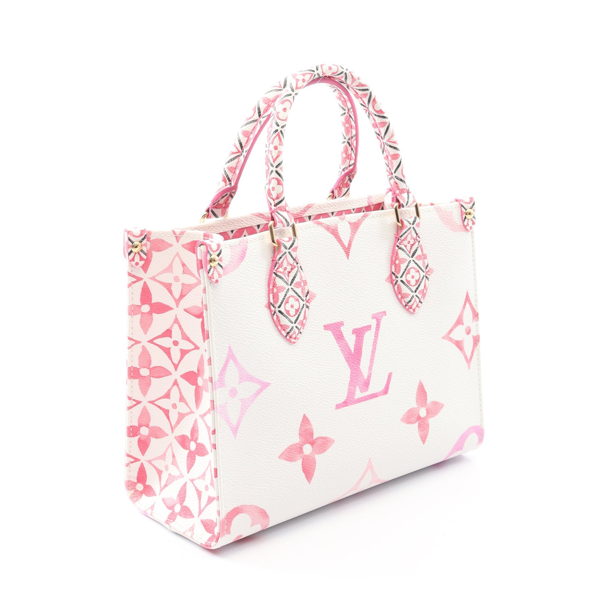 オンザゴー PM LV バイザプール モノグラムジャイアント ハンドバッグ PVC オフホワイト 2WAY ルイヴィトン バッグ LOUIS VUITTON