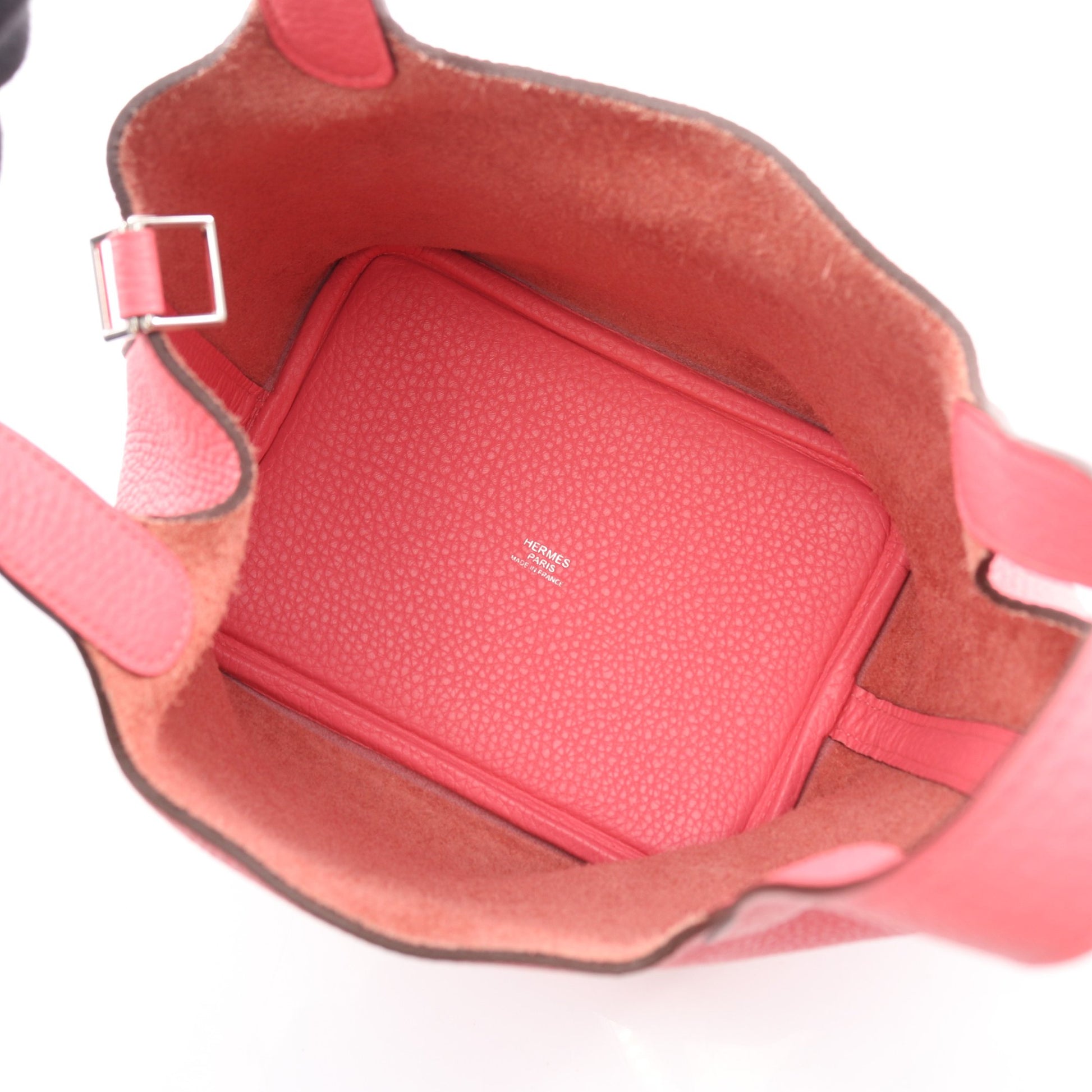 ピコタンロックPM ローズアザレ ハンドバッグ トリヨンクレマンス ピンク シルバー金具 Y刻印 エルメス バッグ HERMES