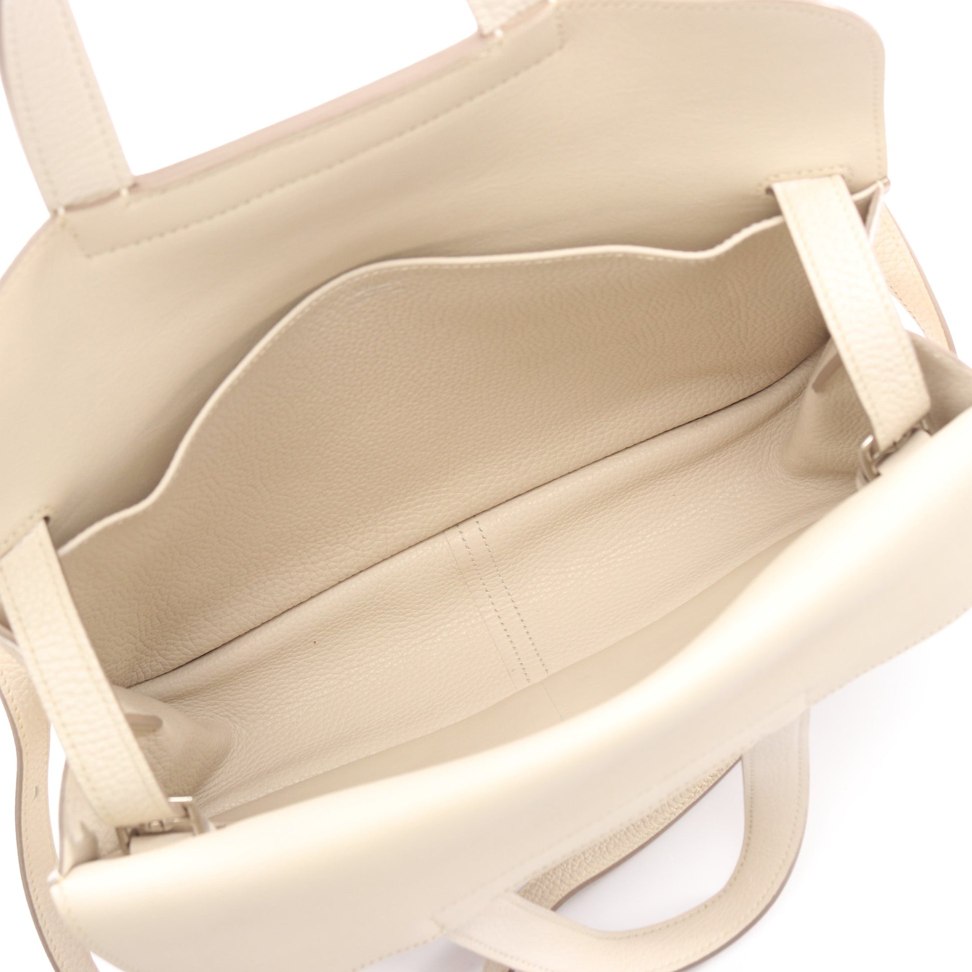 アルザン31 ハンドバッグ トリヨンクレマンス アイボリー シルバー金具 2WAY T刻印 エルメス バッグ HERMES