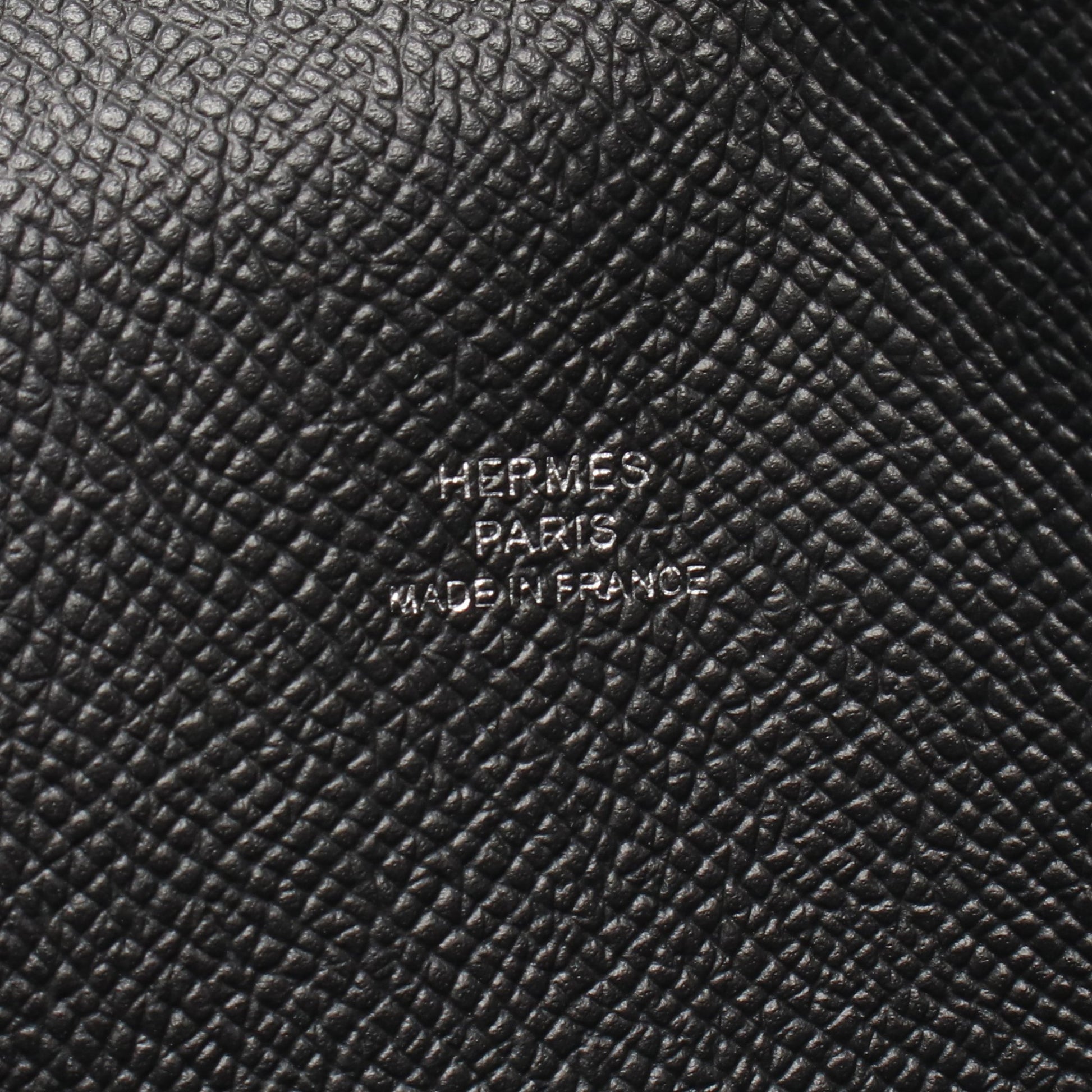 スナップ トゥーゴー ショルダーバッグ ヴォーエプソン ブラック シルバー金具 W刻印 エルメス バッグ HERMES