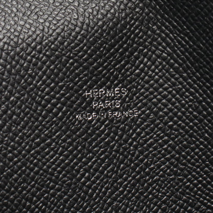 スナップ トゥーゴー ショルダーバッグ ヴォーエプソン ブラック シルバー金具 W刻印 エルメス バッグ HERMES