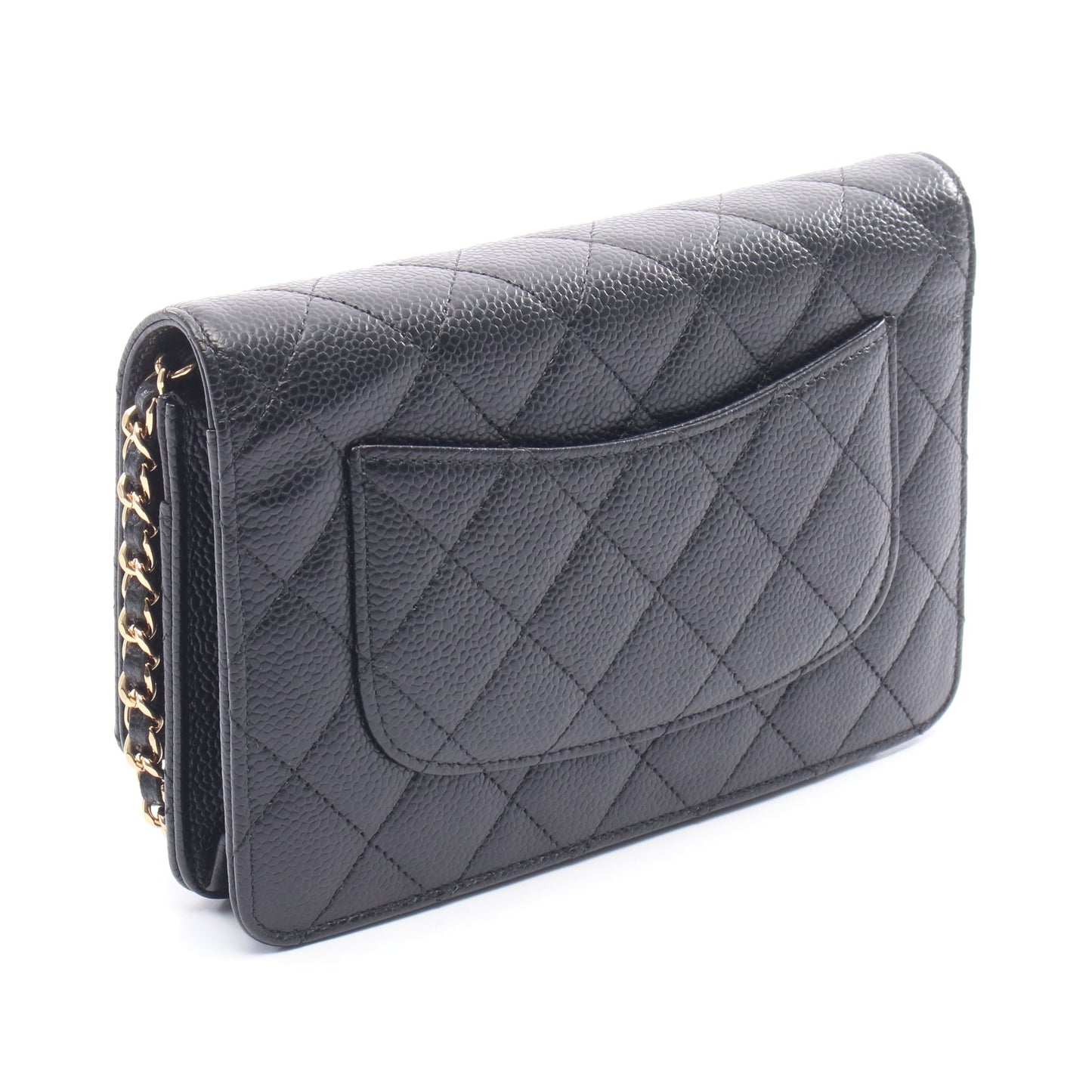 マトラッセ チェーンウォレット キャビアスキン ブラック ゴールド金具 シャネル バッグ CHANEL