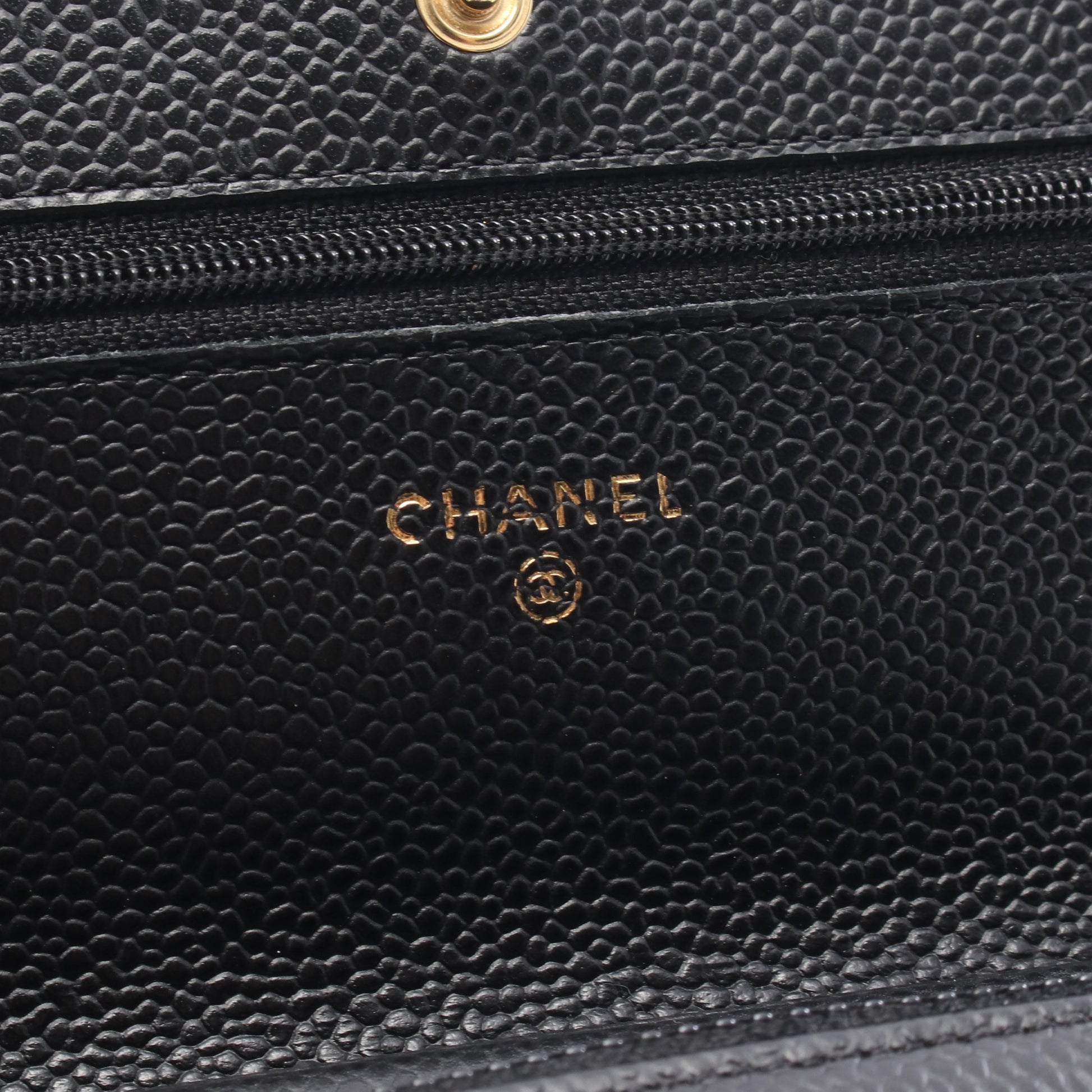 マトラッセ チェーンウォレット キャビアスキン ブラック ゴールド金具 シャネル バッグ CHANEL