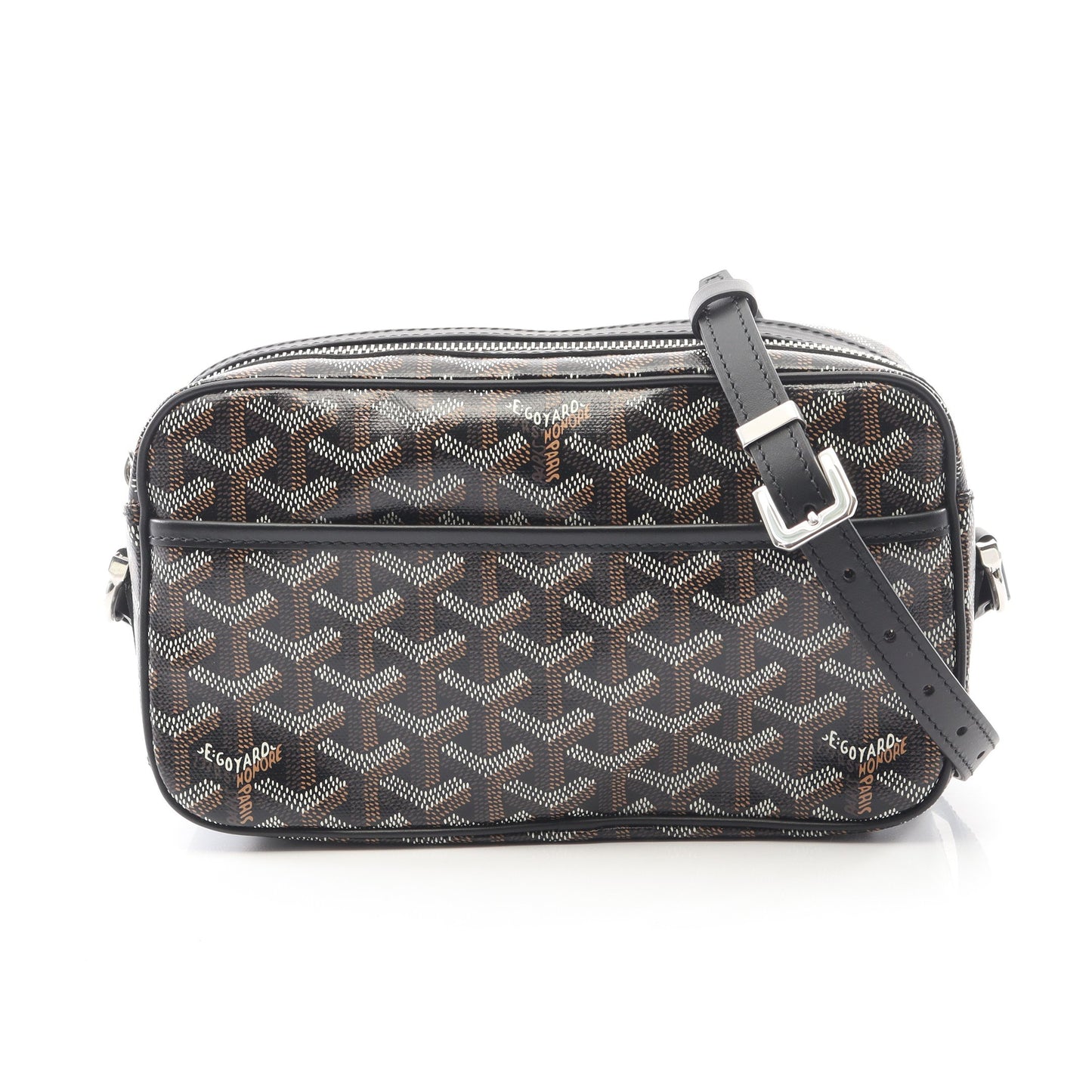 カップヴェールPM ショルダーバッグ コーティングキャンバス レザー ブラック マルチカラー ゴヤール バッグ GOYARD