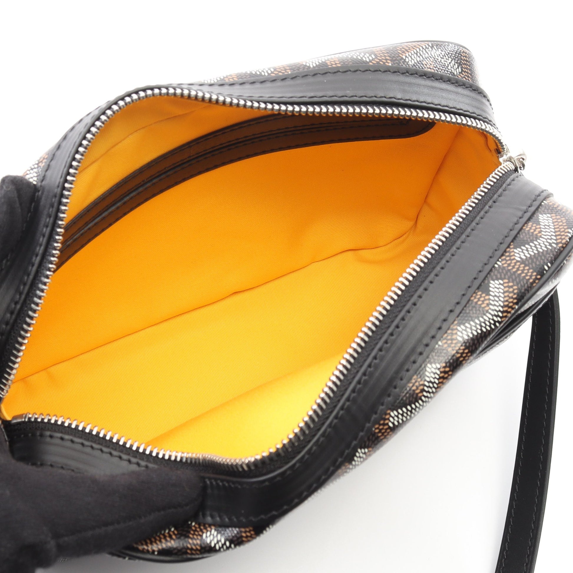 カップヴェールPM ショルダーバッグ コーティングキャンバス レザー ブラック マルチカラー ゴヤール バッグ GOYARD