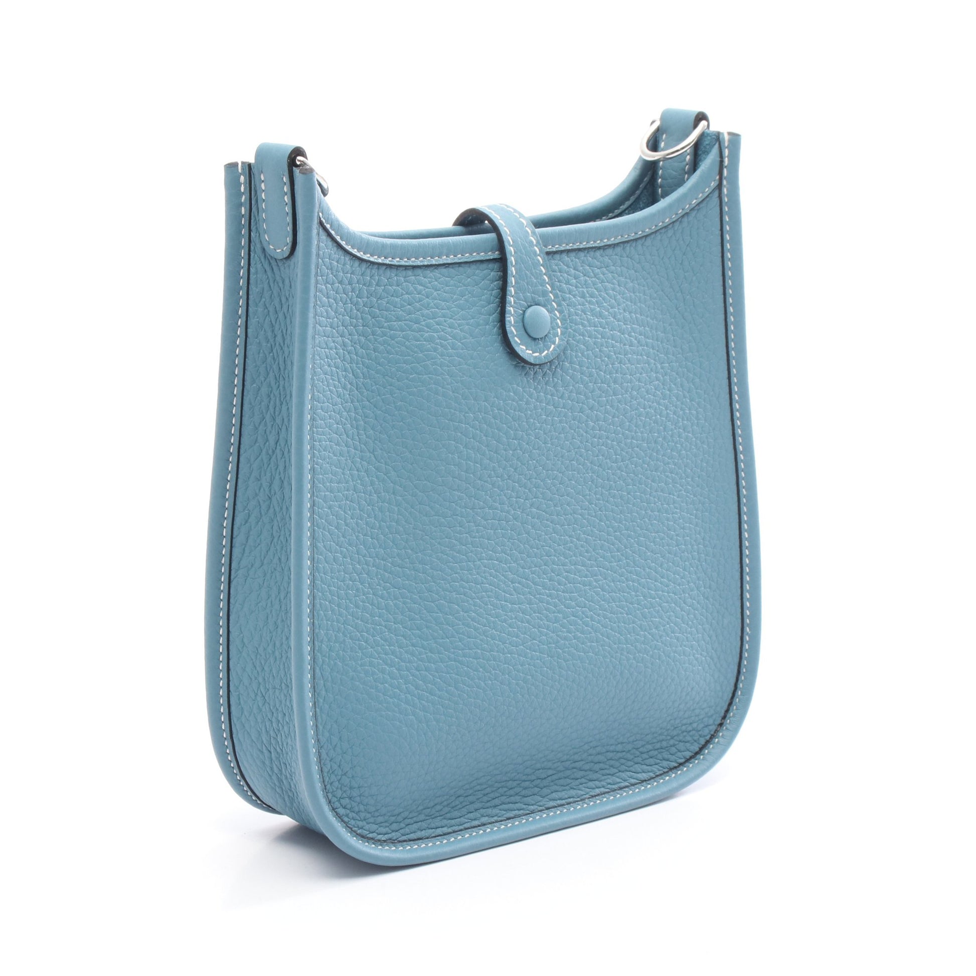 エヴリンTPM ニューブルージーン ショルダーバッグ トリヨンクレマンス ブルー シルバー金具 K刻印 エルメス バッグ HERMES