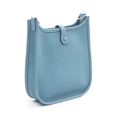 エヴリンTPM ニューブルージーン ショルダーバッグ トリヨンクレマンス ブルー シルバー金具 K刻印 エルメス バッグ HERMES