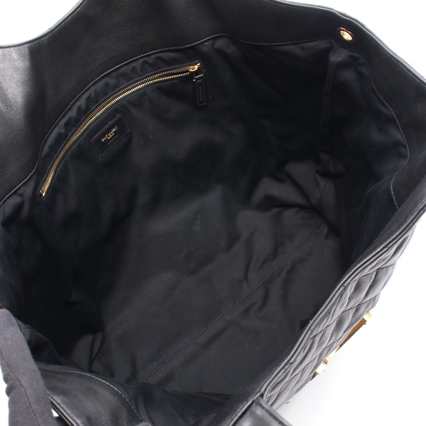 イカール マキシ ハンドバッグ トートバッグ レザー ブラック サンローランパリ バッグ SAINT LAURENT PARIS
