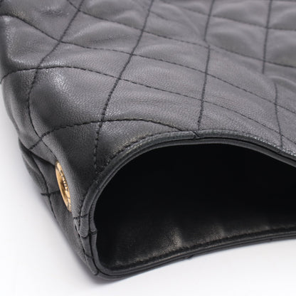 イカール マキシ ハンドバッグ トートバッグ レザー ブラック サンローランパリ バッグ SAINT LAURENT PARIS