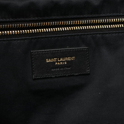 イカール マキシ ハンドバッグ トートバッグ レザー ブラック サンローランパリ バッグ SAINT LAURENT PARIS