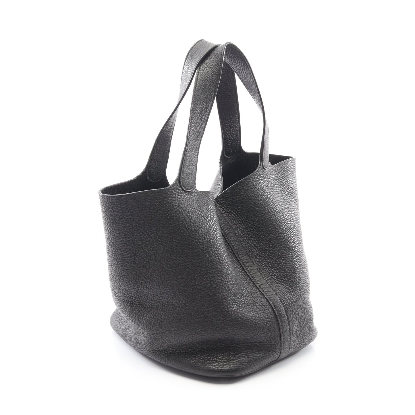 ピコタンロックGM ハンドバッグ トリヨンモーリス ブラック シルバー金具 エルメス バッグ HERMES