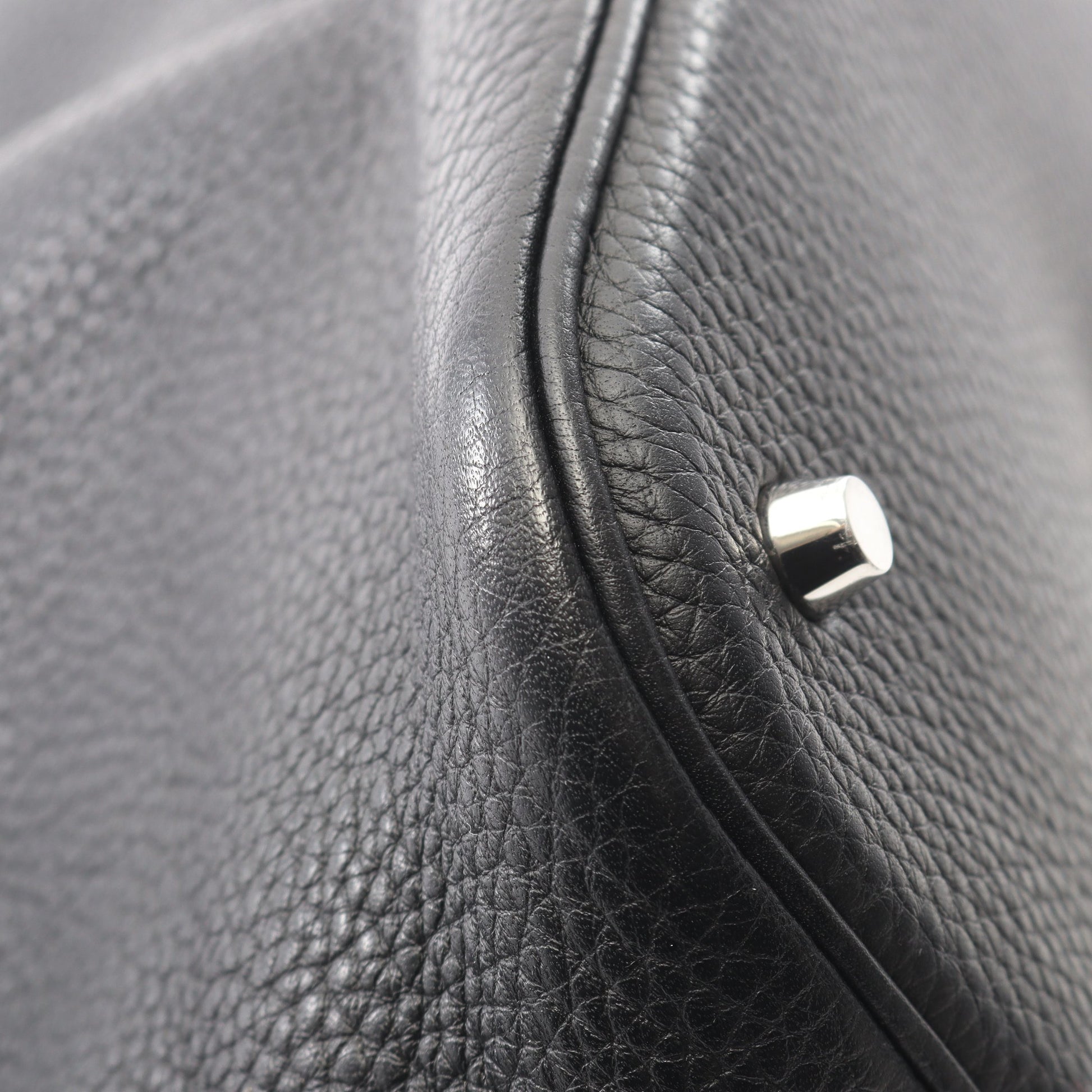 ピコタンロックGM ハンドバッグ トリヨンモーリス ブラック シルバー金具 エルメス バッグ HERMES