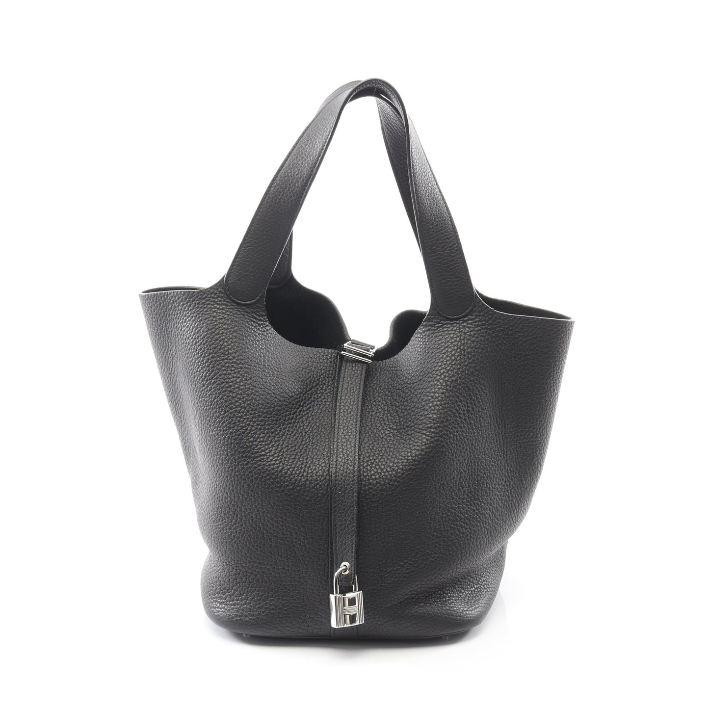ピコタンロックGM ハンドバッグ トリヨンモーリス ブラック シルバー金具 エルメス バッグ HERMES