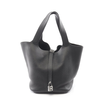 ピコタンロックGM ハンドバッグ トリヨンモーリス ブラック シルバー金具 エルメス バッグ HERMES