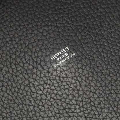 ピコタンロックGM ハンドバッグ トリヨンモーリス ブラック シルバー金具 エルメス バッグ HERMES