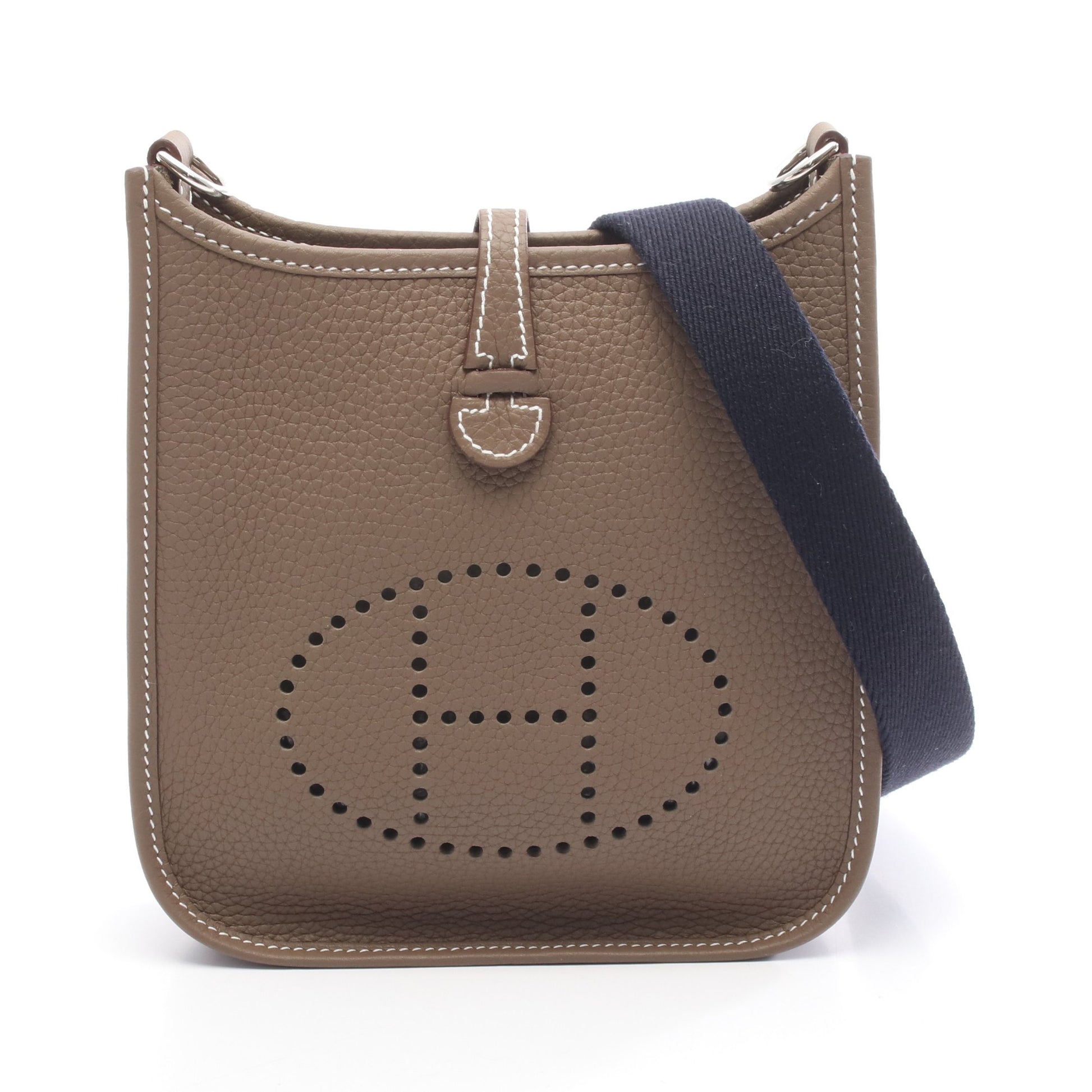 エヴリンTPM エトゥープ ショルダーバッグ トリヨンクレマンス グレーブラウン シルバー金具 K刻印 エルメス バッグ HERMES