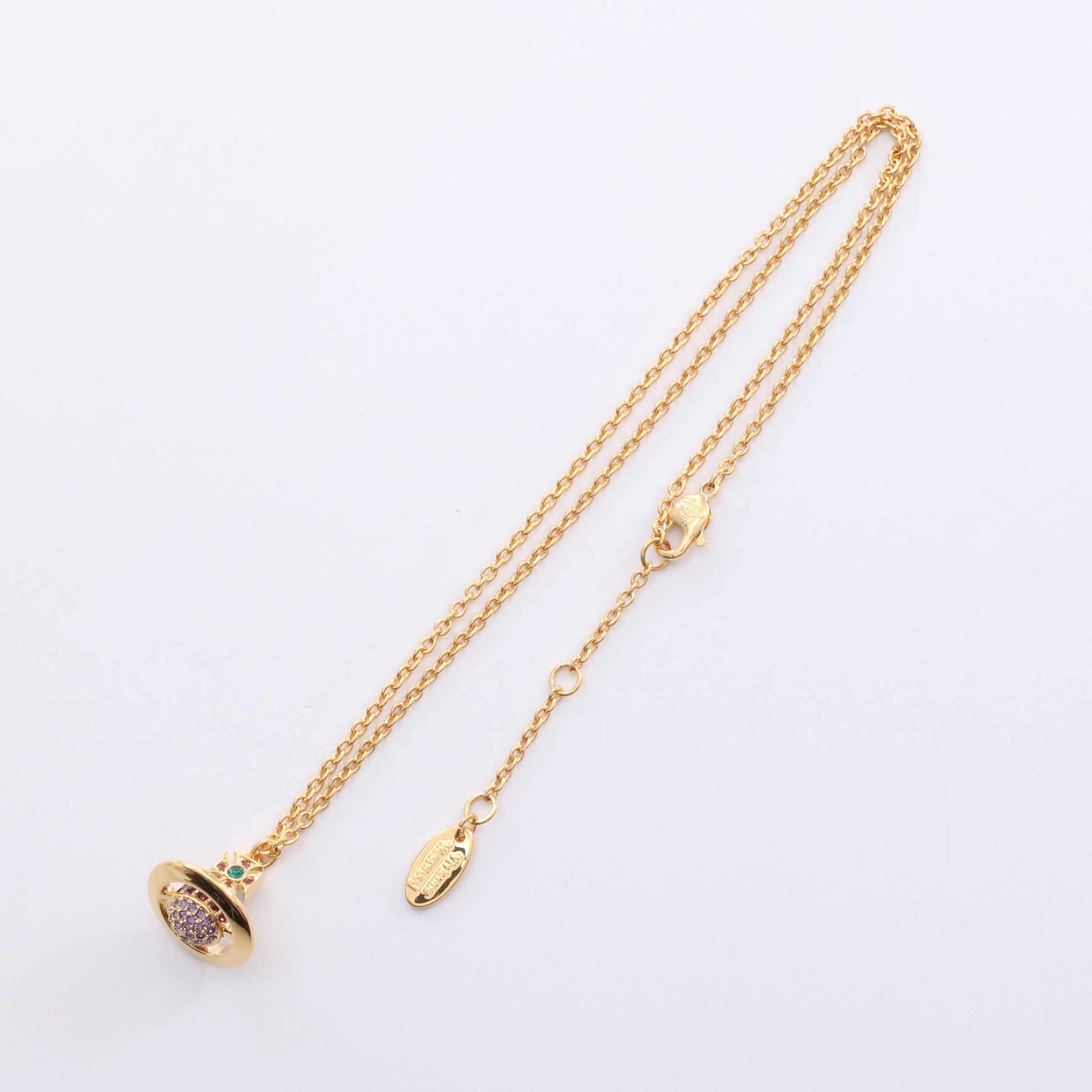 KIKA ORB ネックレス GP ラインストーン ゴールド マルチカラー ヴィヴィアンウエストウッド アクセサリー Vivienne Westwood